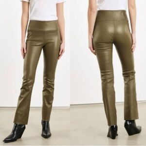 Sleek Olive Flare Women's Pants